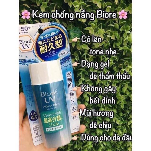 Kem chống nắng Biore Nhật + son Cezanne