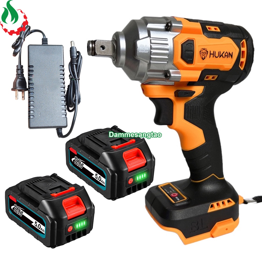 Máy siết bulong pin 21V HUKAN HK-X1-IMP 350Nm