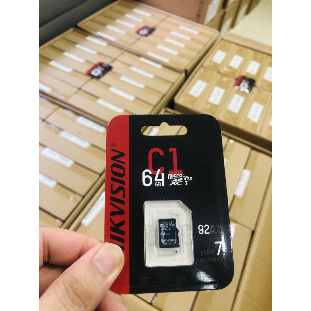 Thẻ nhớ Hikvision 64GB  Class10 92MB/s - Hàng chính hãng