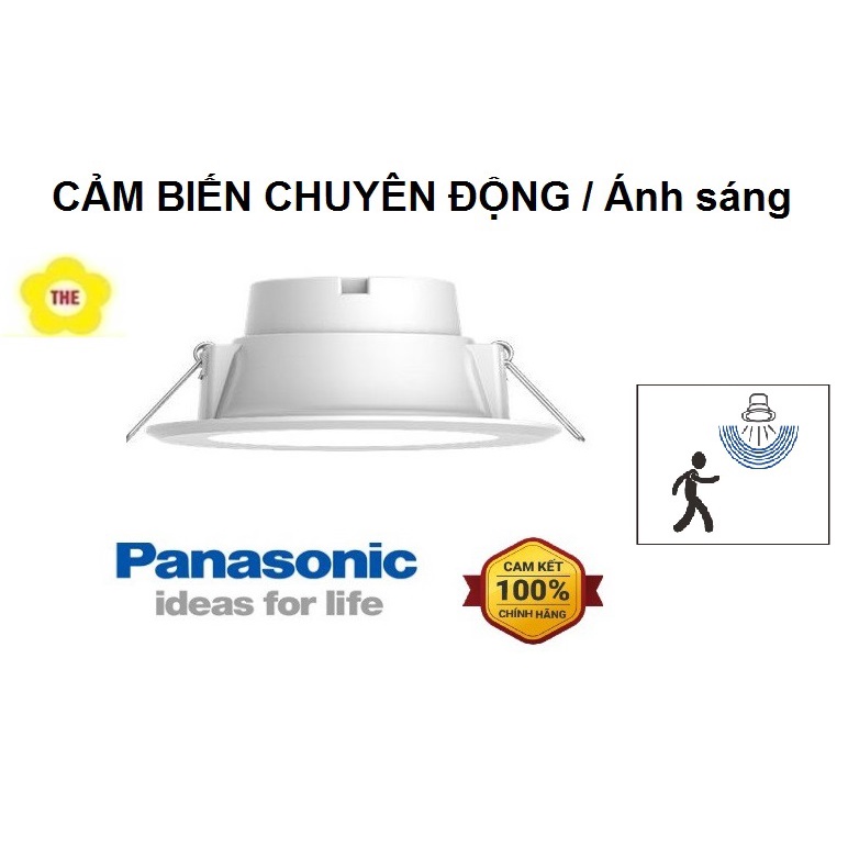 Đèn LED downlight 12w PANASONIC âm trần cảm biến chuyển động và ánh sáng DN Series NNNC7641688 / NNNC7645688