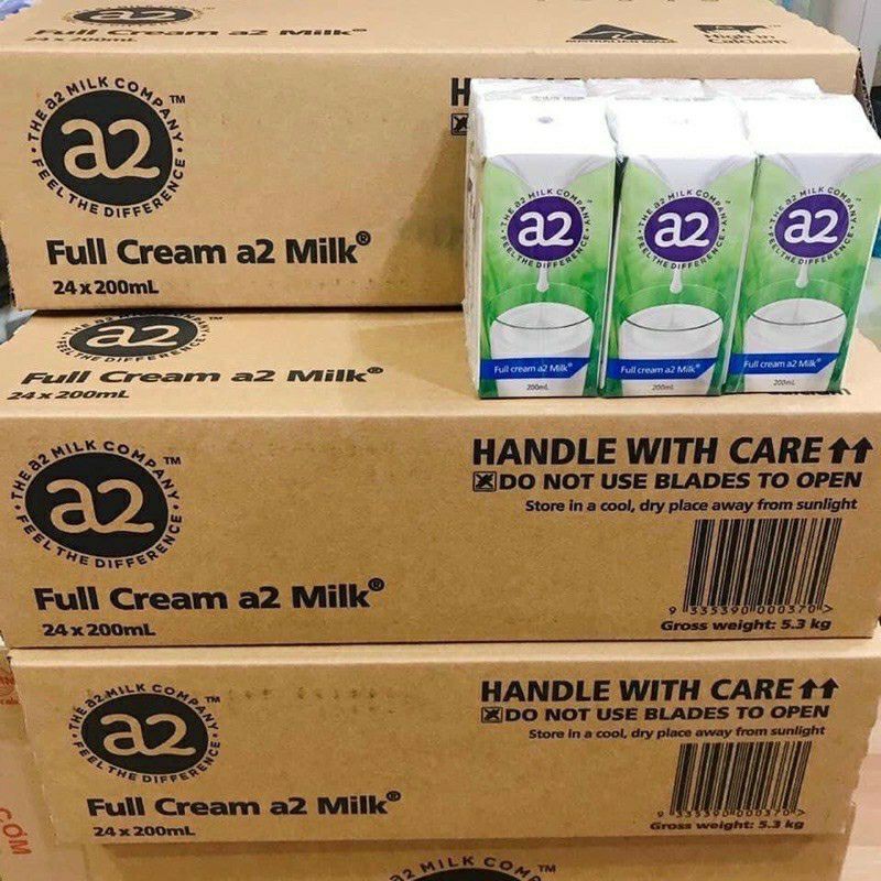 [DATE T5/2022] Thùng 24 hộp sữa tươi A2 dạng nước ÚC