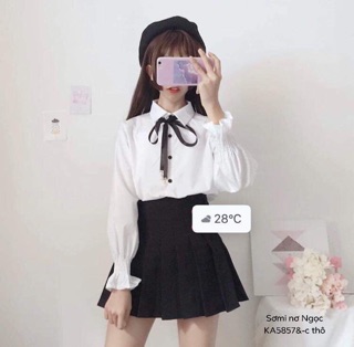 Áo sơmi nơ Ngọc - KA