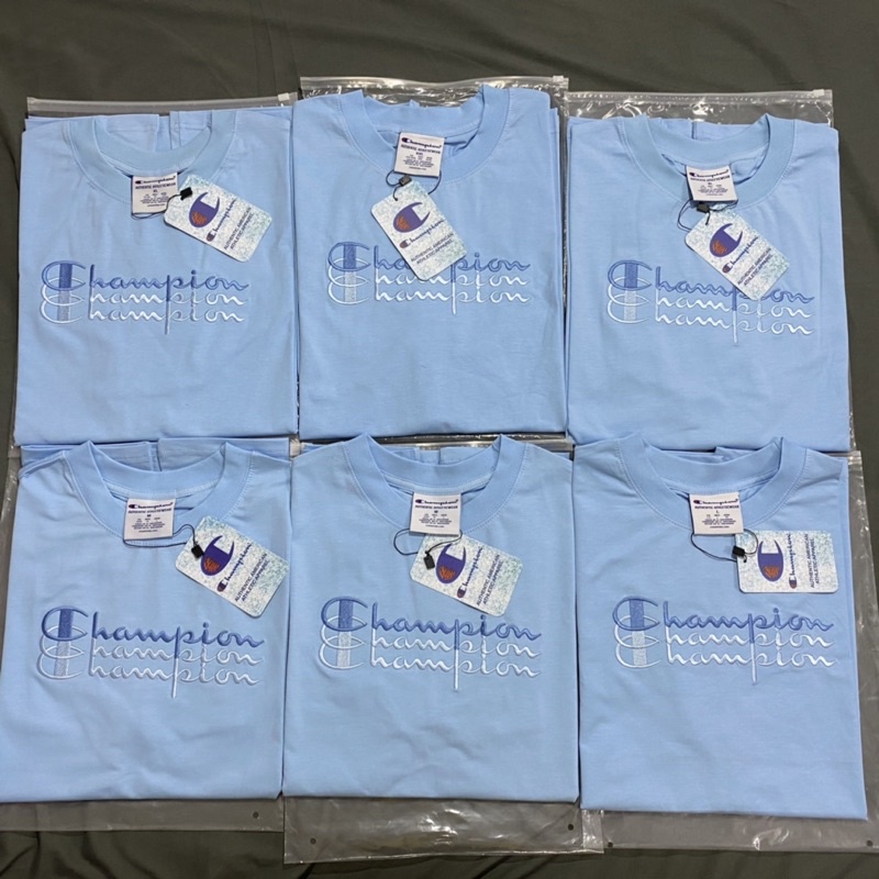 Áo thun Champion thêu 3 line