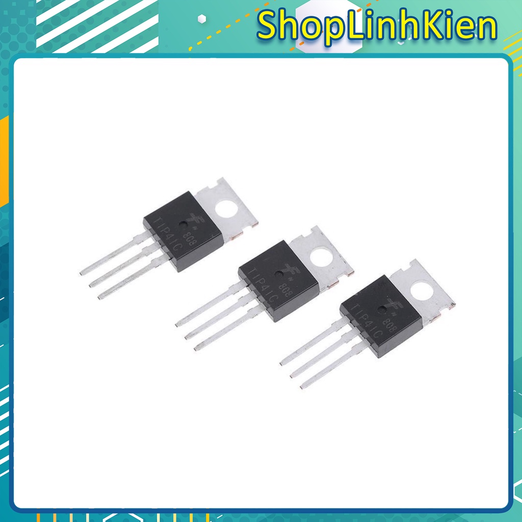 Transistor TIP41C TO220 NPN 6A 100V/ Tran NPN chân cắm