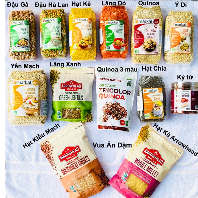 Đậu Hạt hữu cơ Markal / Arrowhead cho bé ăn dặm / nấu sữa hạt