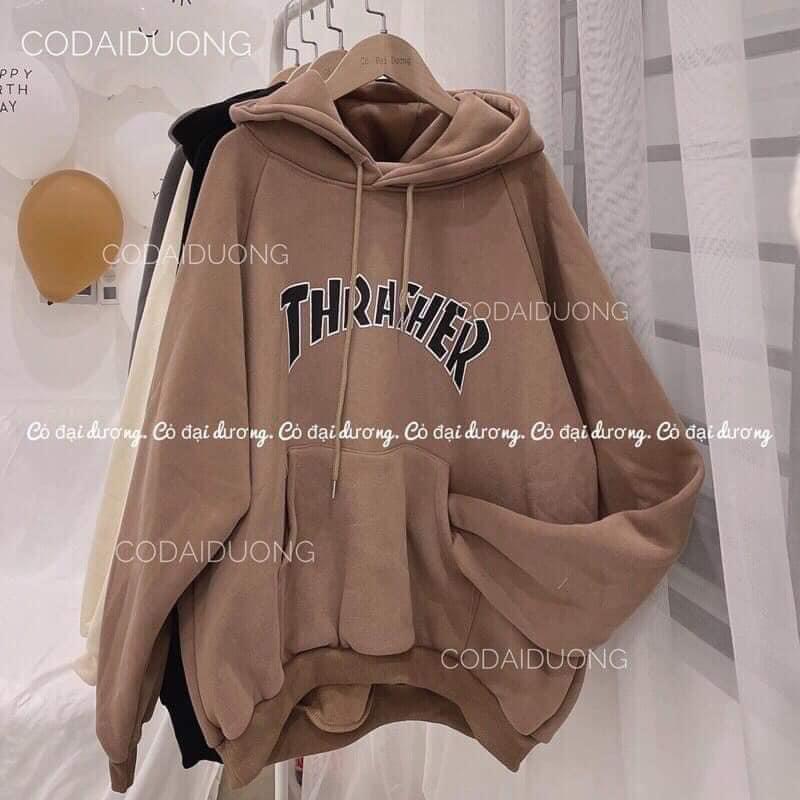 Áo Hoodie Nam Nữ From Rộng Chất Nỉ THRASHER Unisex, Áo Hôdie Nữ.