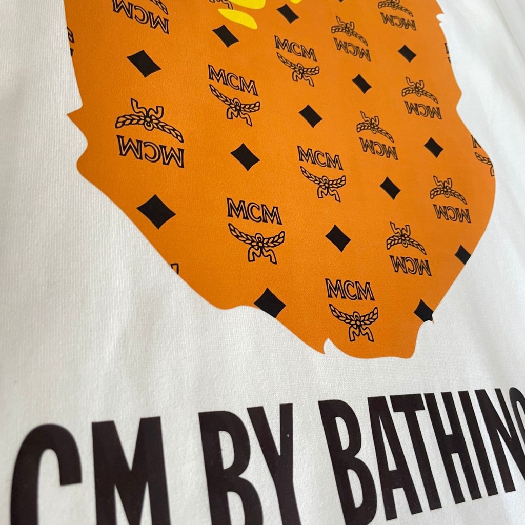 [Best Quality]Áo Thun Bape, Áo Thun Cộc Tay In Hình Bape MCM Nam Và Nữ Hàng Cao Cấp From Rộng 100% Cotton Unisex
