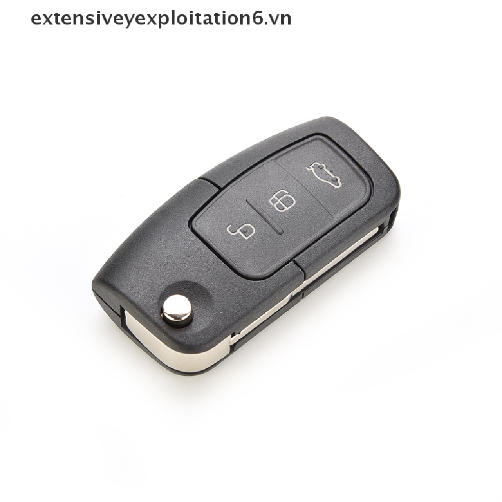 Vỏ ChìA KhóA ĐiềU KhiểN Từ Xa 3 NúT BấM Cho Xe FORD Focus Fiesta E6VN / E6VN