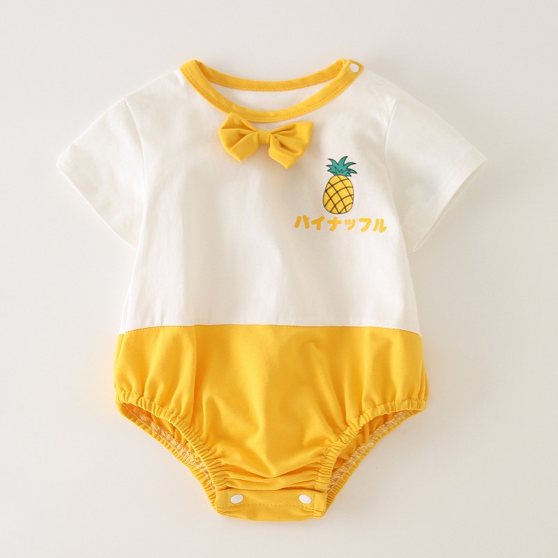 Bộ body đùi đồ liền thân cho bé bodysuit Chip Hè Sơ Sinh Mẫu Mới chất cotton mềm mịn mẫu quần áo sơ sinh cho bé 3-12kg