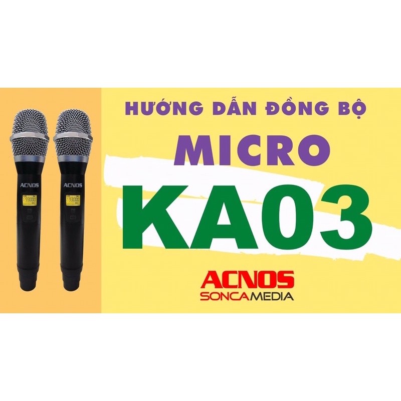 Micro dành cho các dòng loa kéo Acnos  - ks361s ks361ms cs450 cs447 cb56g ksnet450 cs550 - Hàng chính hãng