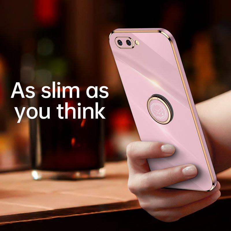 Ốp Lưng Silicone Mềm Trong Suốt Viền Màu Cho OPPO R11 R10 R11S Plus