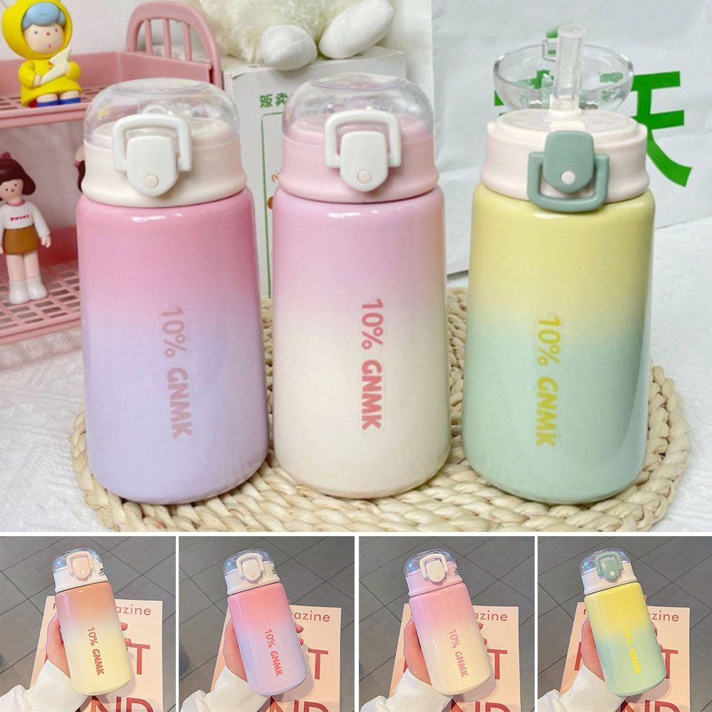 Bình Nước Giữ Nhiệt Màu Gradient Dung Tích 400ml Thiết Kế Nhỏ Gọn Tiện Dụng