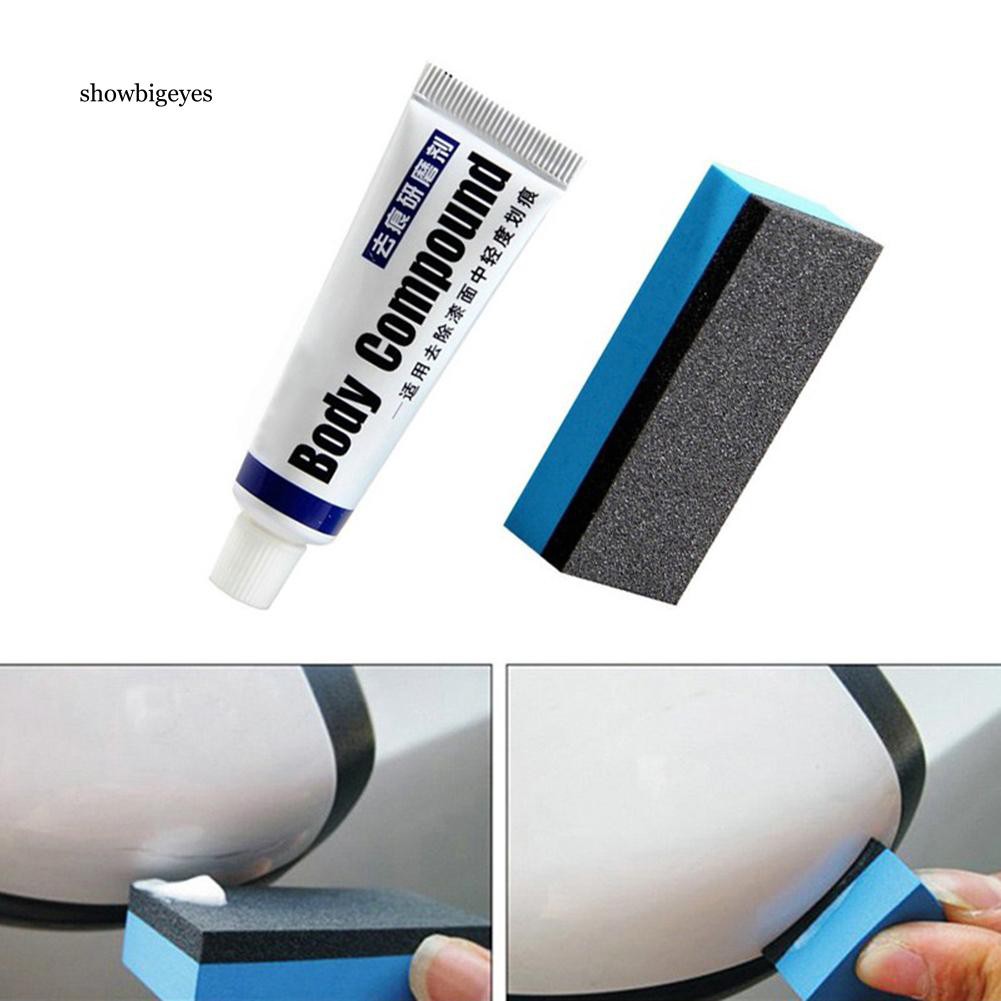 SGEE 30ml Auto Car Body Paint Scratch Remover Polishing Repair Compound Sponge Brush