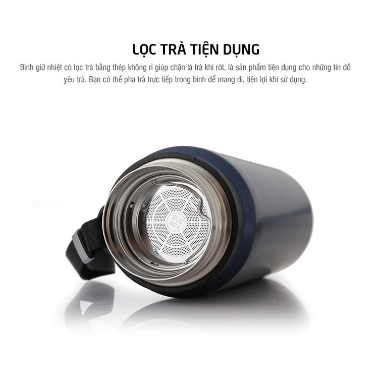 Bình Giữ Nhiệt Lock&Lock Vacuum Bottle 800ml Thép Không Gỉ LHC6180SLV (Bạc)