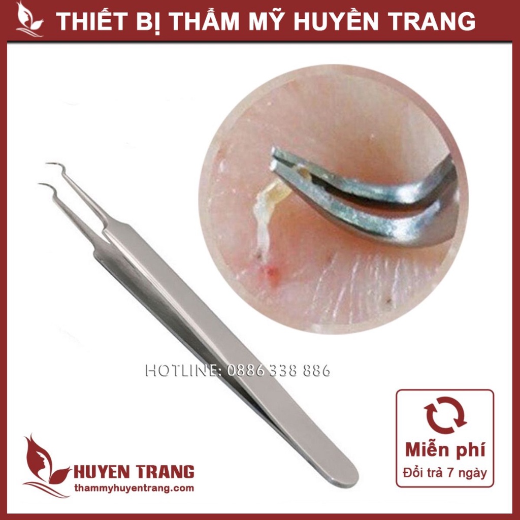 Nhíp Gắp Mụn Đầu Đen Dài 9cm 12cm Trong Bộ Dụng Cụ Lấy Mụn Thần Thánh Thẩm Mỹ Huyền Trang