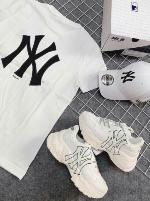 Giày thể thao cao cấp NY trắng