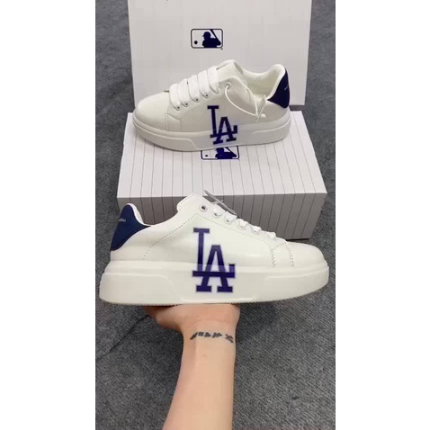 Giày MLB MCQ in chữ NY LA hàng cao cấp nam nữ, Giày MLB MC Queen tôn dáng tăng chiều cao cực hot 2022