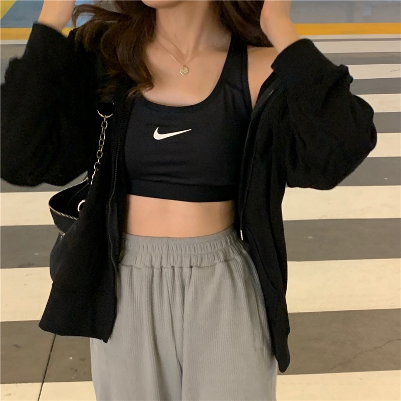 ZHELIHANGFEI Áo Khoác Cardigan Có Nón Form Rộng Kiểu Dáng Đơn Giản Hợp Thời Trang