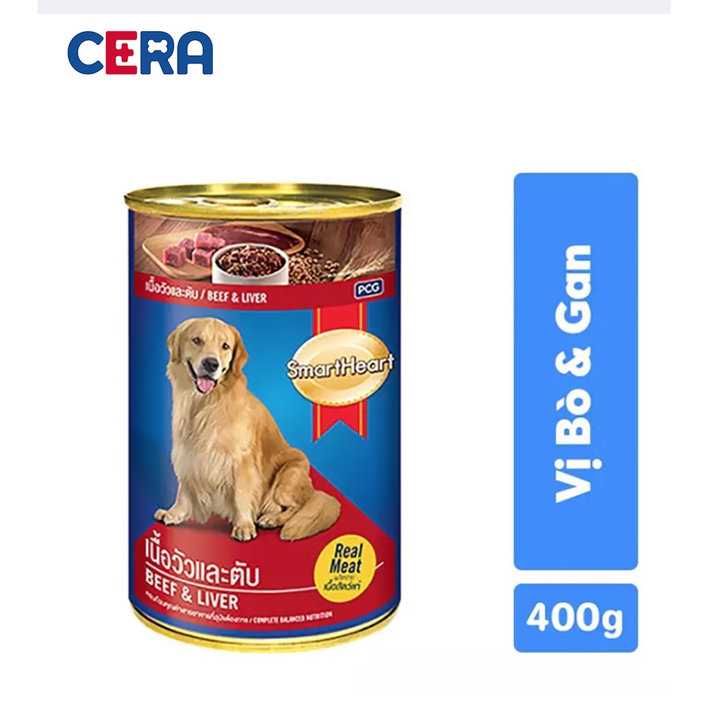 Thức Ăn Cho Chó - Pate - Smart Heart Lon 400gr