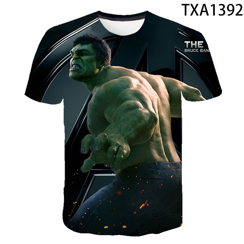 Áo Thun In Hình Hulk 3D HD Thời Trang Mùa Hè Dành Cho Bé Gái 2022