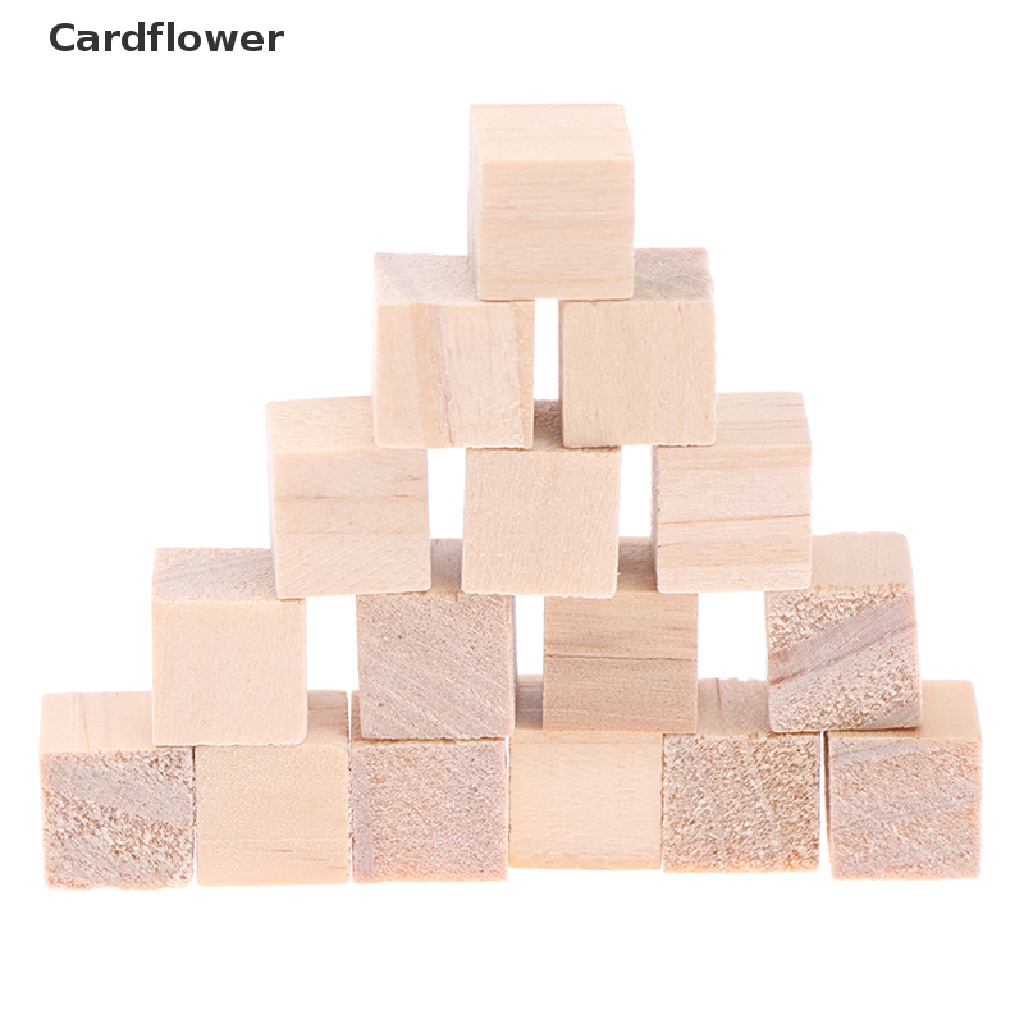 Bộ 100 Khối Gỗ Vuông mini Dùng Làm Mỹ Phẩm DIY