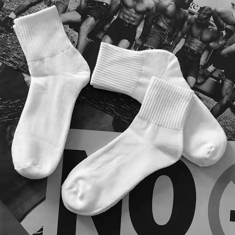 ️XẢ KHO️Tất Thể Thao Cao Cổ Trơn Unisex