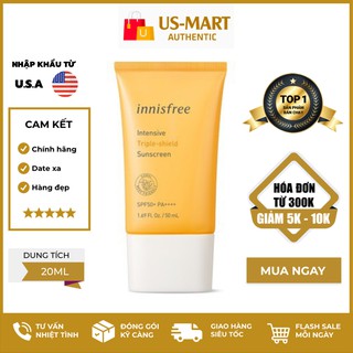 (MINI SIZE/FULL)Kem Chống Nắng Innisfree Intensive Triple Care Sunscreen SPF50+ Pa++++