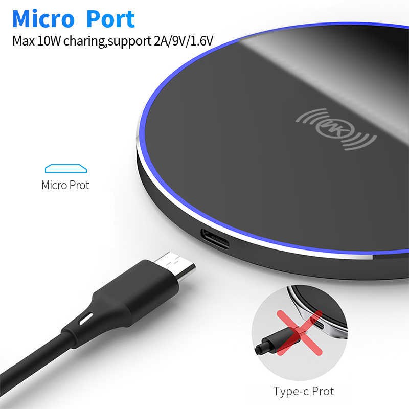 | CHÍNH HÃNG | Sạc Không Dây WK WP-U85 | Sạc Nhanh -Có Đèn Led-Chất Lượng Cao-Tích Hợp Cho Cả Sạc Xe Hơi/oto BH 6T