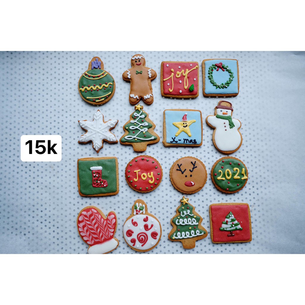 Combo 100 chiếc bánh quy gừng Giáng Sinh, đóng gói lẻ từng chiếc | BigBuy360 - bigbuy360.vn