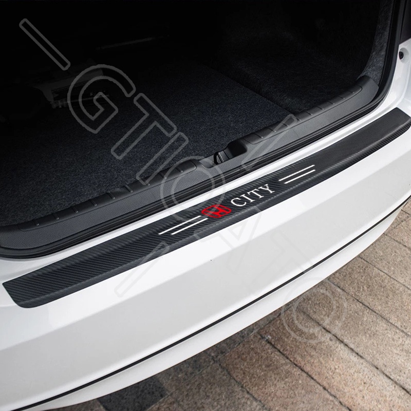 GTIOATO Cho Honda City Sợi Carbon Dán Xe Dán Cửa ô Tô DáN  ̂́Ng XưỚC Ô Tô Bảo Vệ Bậc Cửa Và Dán Cốp Xe Hơi Phụ KiệN Ô Tô