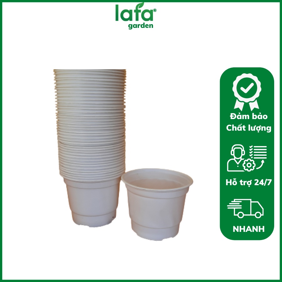 Combo 5 Chậu Kích Thước (150X120Mm) Chậu Nhựa Ươm Trồng Cây Lafa Garden Ươm Cây Giống, Trồng Cây Sen Đá Tiện Lợi