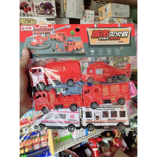 Đồ chơi túi 4 xe màu xanh siêu đẹp 39k