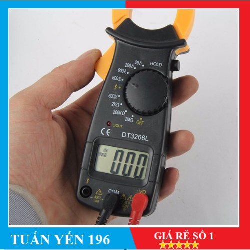 Ampe kìm kẹp đa năng DT3266L Đồng hồ đo điện đo tụ tần số nhiệt độ
