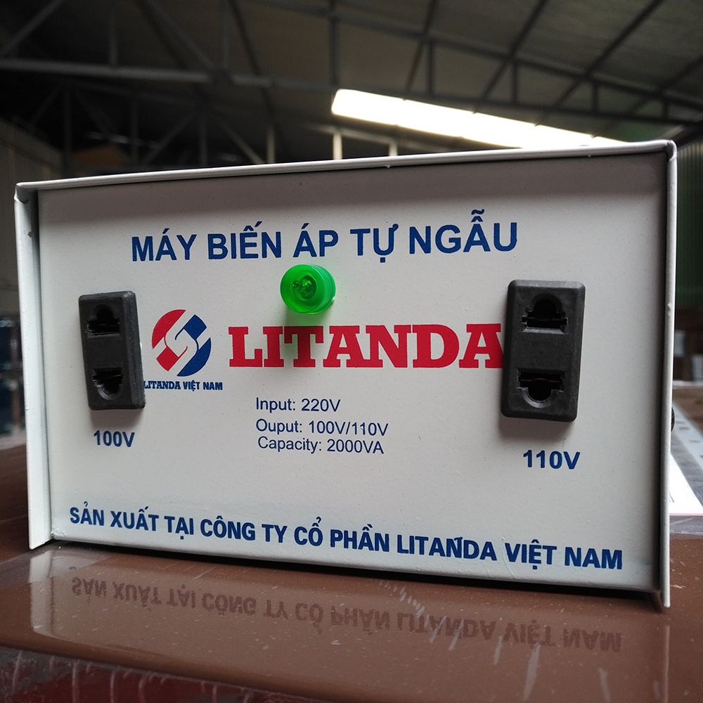 Bộ đổi nguồn 220V sang 110V 2000W - Biến áp tự ngẫu LITANDA 2000VA - Cục đổi nguồn 220V sang 100V 110V 2KVA
