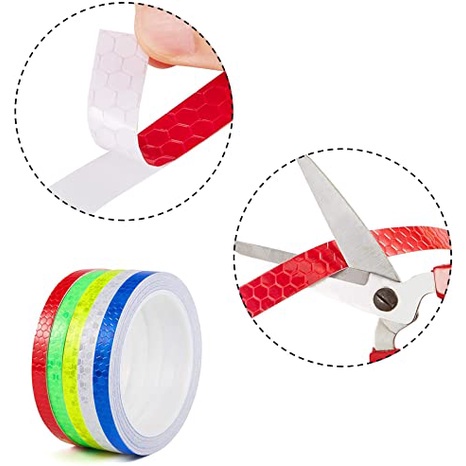 Miếng Dán Phản Quang Cảnh Báo An Toàn Trang Trí Xe Đạp DIY