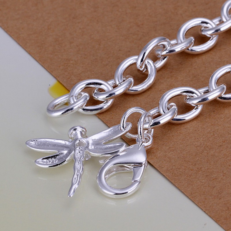 Women Elegant Silver Plated Crystal Jewellery Cuff Chain Bracelet Charm Bangle