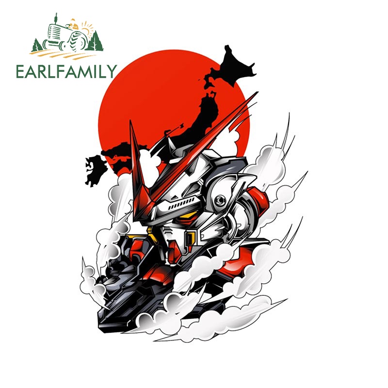 Earlfamily 13cm GUNDAM RX Anime Creativite Xe Dán Chống Trầy Xước Vinyl Ốp Lưng Laptop Đề Can Đồ Họa Graffiti