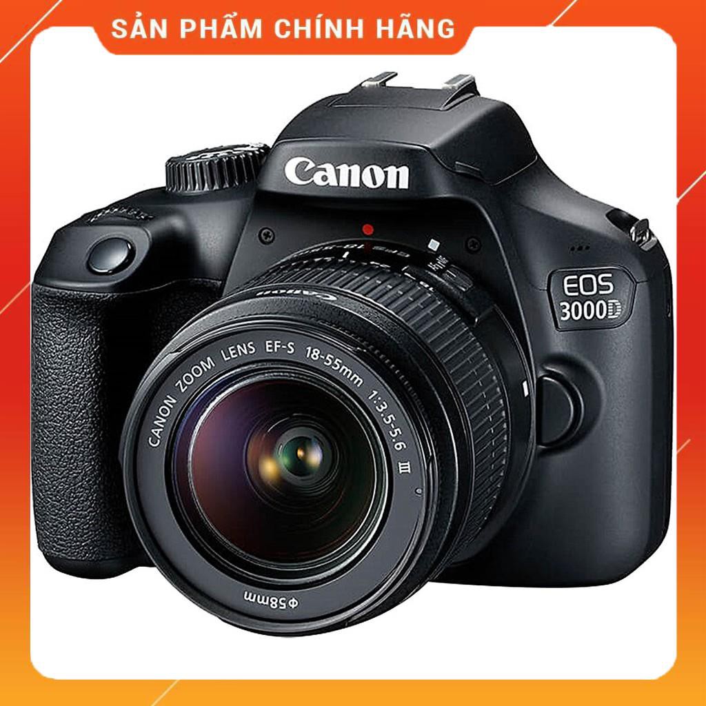 Máy Ảnh Canon EOS 3000D + Lens EF-S 18 - 55mm III (Lê Bảo Minh) - Hàng Chính hãng