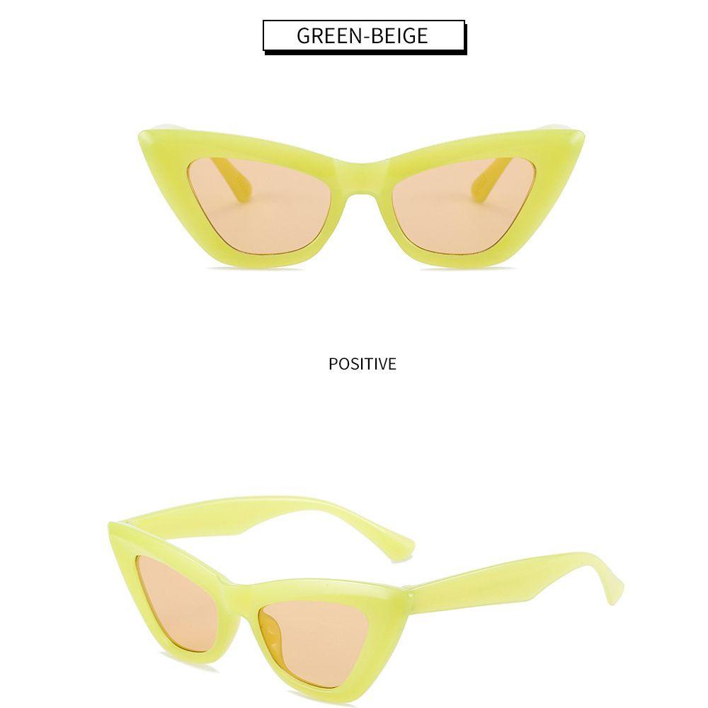 VANES1 Kính Mát Mắt Mèo Tròng Tam Giác Màu Sắc Retro Chống Tia UV400 Cho Nữ