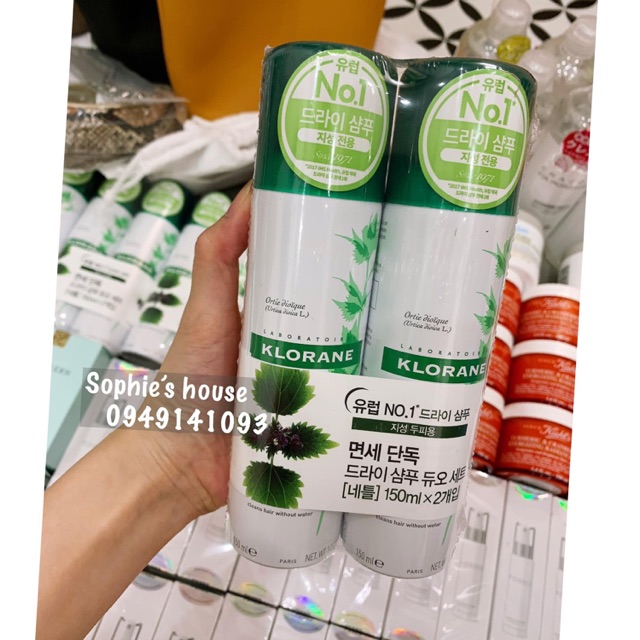 Dầu gội khô Klorane 150ml
