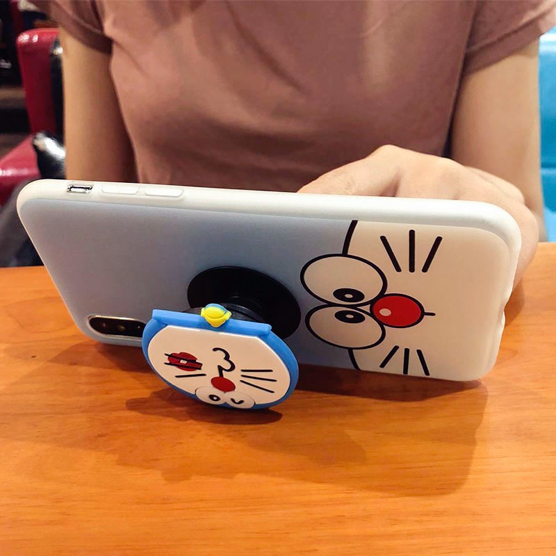 ốp lưng iphone stitch và doraemon ốp iphone từ 6 đến 11 pro max tặng kèm giá đỡ đa năng b87