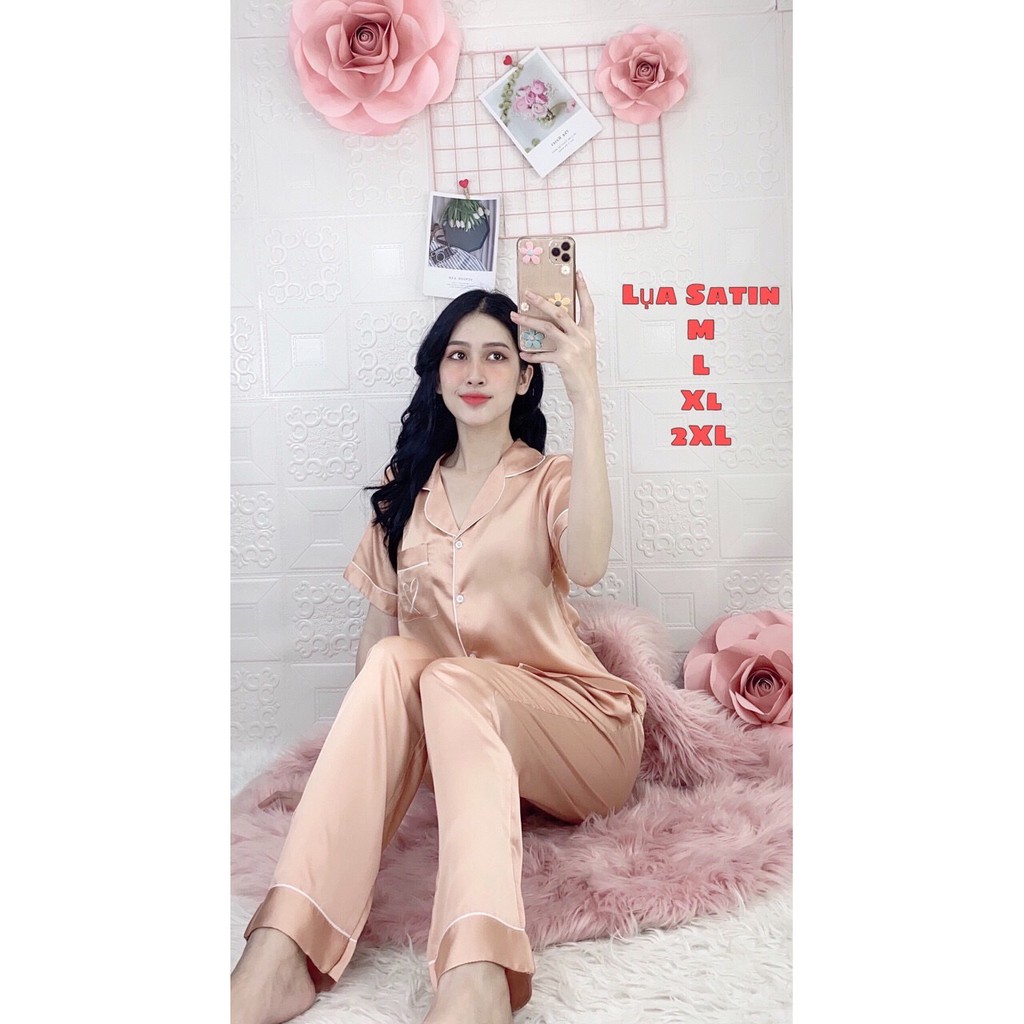 HOT - HOT - HOT - HÀNG MỚI VỀ PIJAMA LỤA SATIN CAO CẤP DÀI TAY NGẮN VIỀN TRẮNG ĐƯỢC ƯA CHUỘNG NHẤT 2020 | BigBuy360 - bigbuy360.vn
