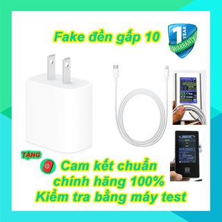 [Combo trọn bộ] SẠC NHANH 18W ĐÚNG ZIN BÓC MÁY XSMAX 11 PROMAX - SẠC NHANH POWER DELIVERY + Cáp USB C to Lighting