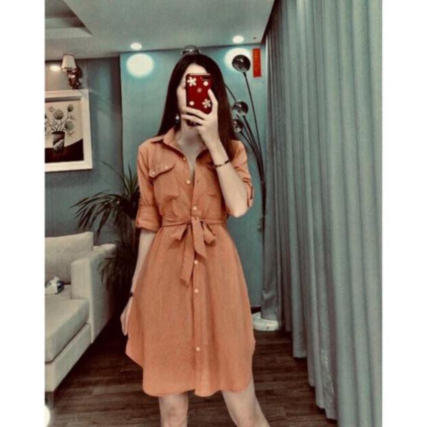 Váy Kiểu Sơ Mi 🎀SALE NHANH🎀 Đầm Sơ Mi, Đầm Body - Teemo Store