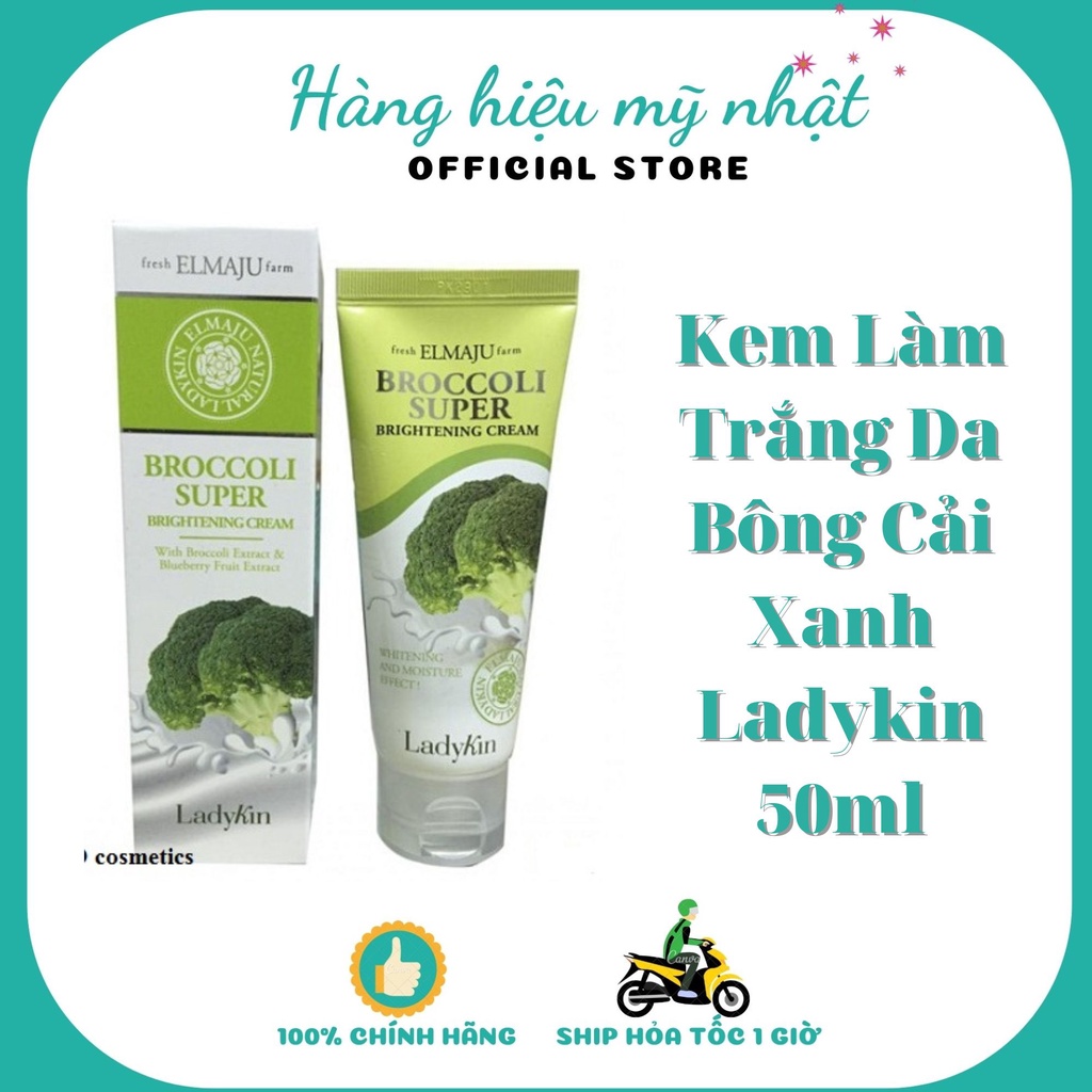 Kem dưỡng da Bông Cải Xanh Ladykin dưỡng da dưỡng ẩm trắng da body phục hồi da