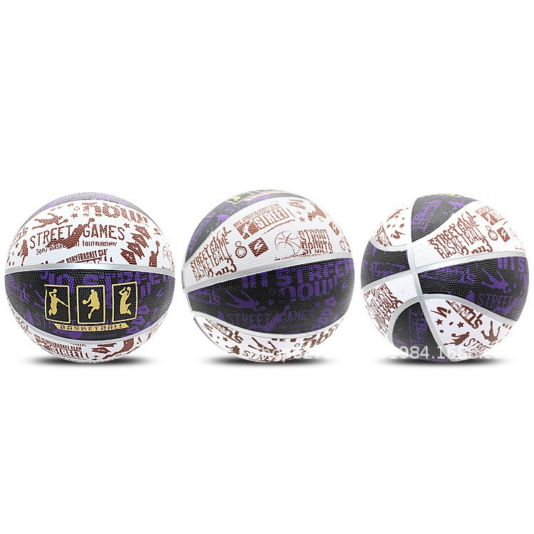 Quả bóng rổ Graffiti - Size 7 - Bóng cao su cày sân bê tông