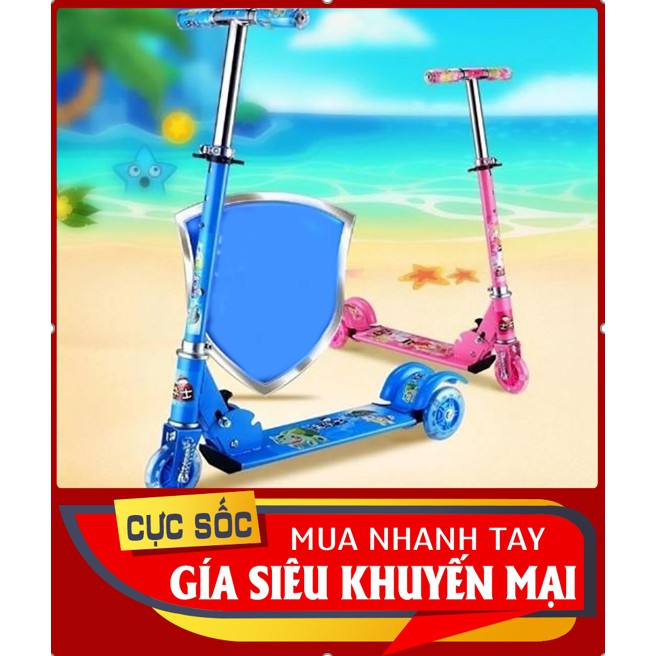 🛴Xe scooter  3 bánh tự cân bằng🍄Xe Trượt Scooter 3in1 cho bé có thể gấp gọn🛴