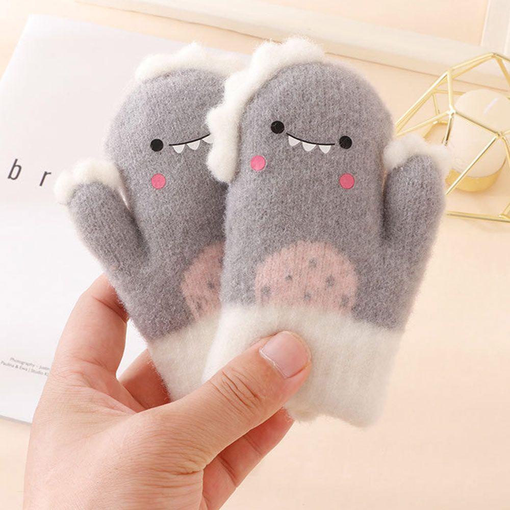 Găng Tay Dày Mềm Mại Giữ Ấm Mùa Đông Cho Trẻ Em