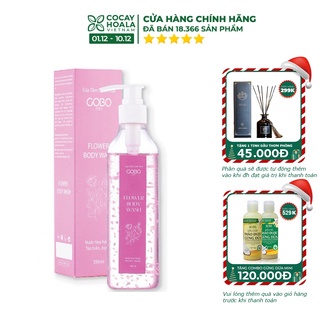 Sữa tắm🍃FREESHIP🍃 Sữa Tắm Cánh Hoa Hồng Dưỡng Trắng Cocayhoala 350ml [body wash]