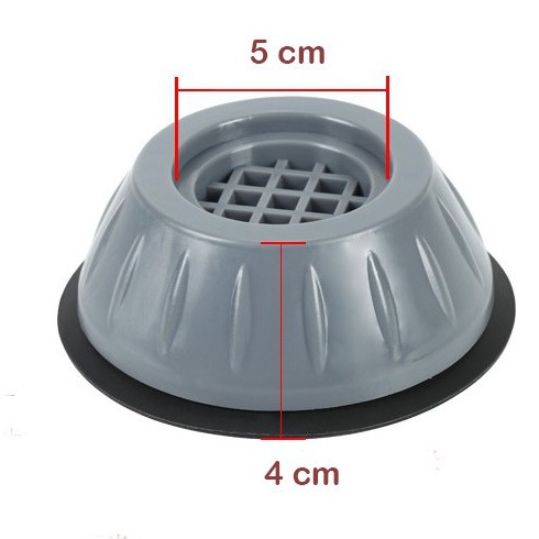 🍉Bộ 4 Đệm Kê Máy Giặt Thông Minh - Mút Cao Su Kê Chân Máy Giặt Chống Rung/ Chống Ồn Tiện Lợi DUASHOP
